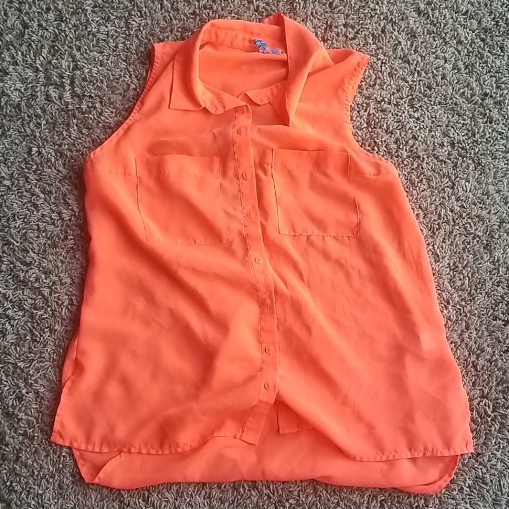 Orange Button up Shirt